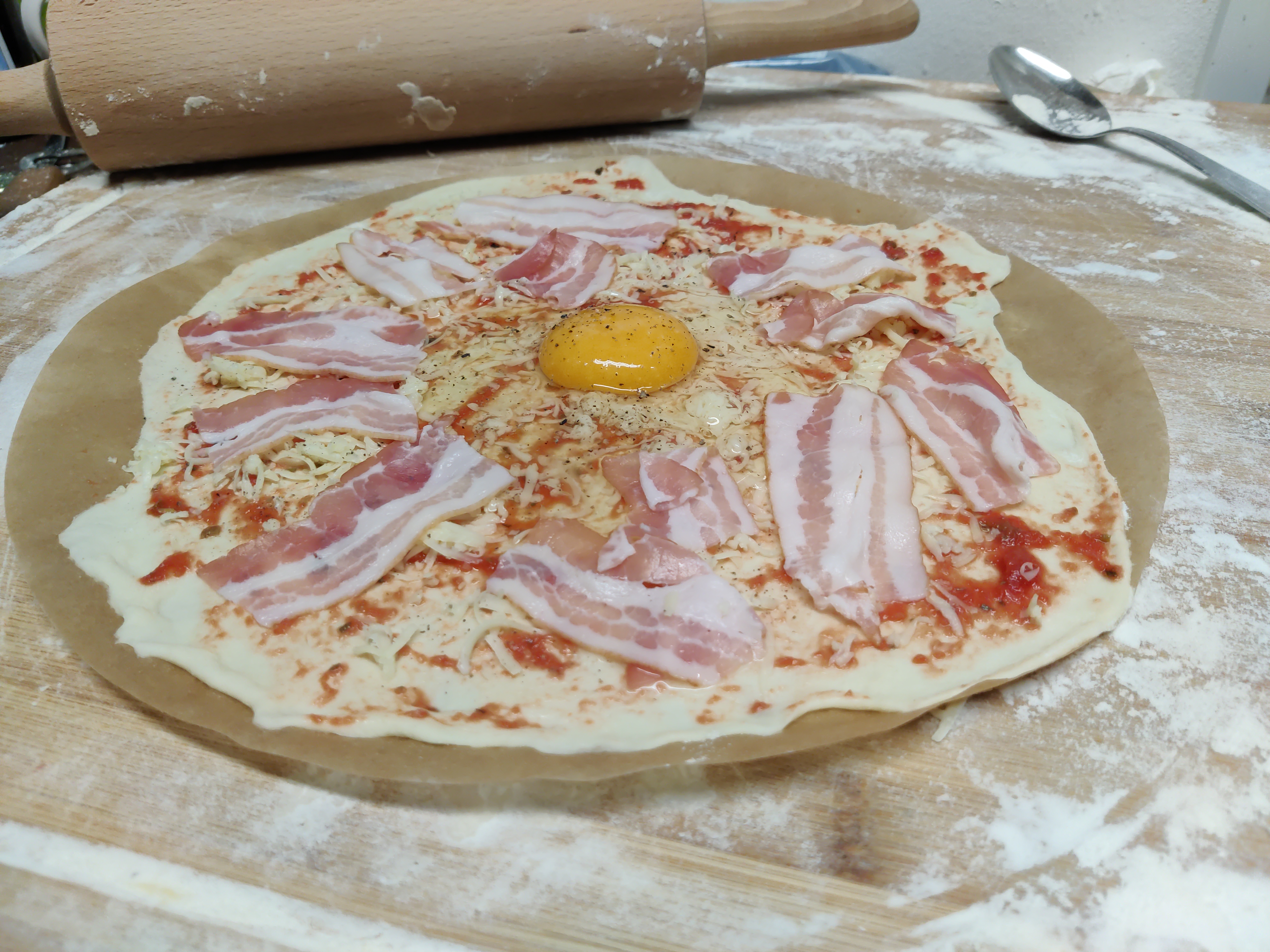 Frühstückspizza