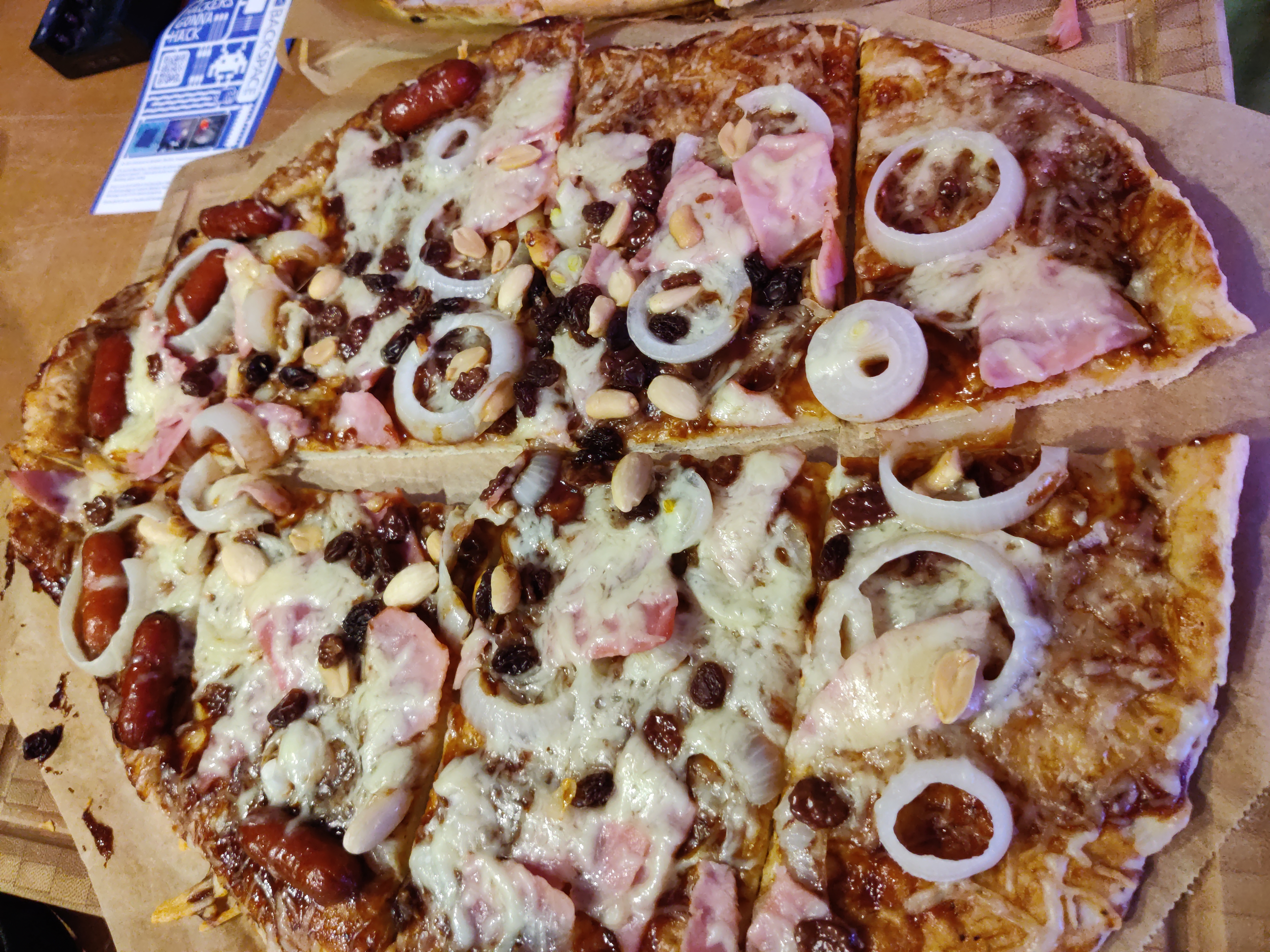 Pizza Cabanossi-Studentenfutter