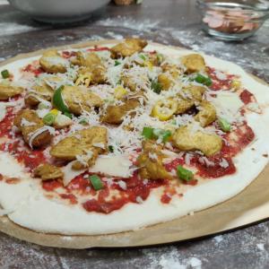 Pizza Hähnchencurry